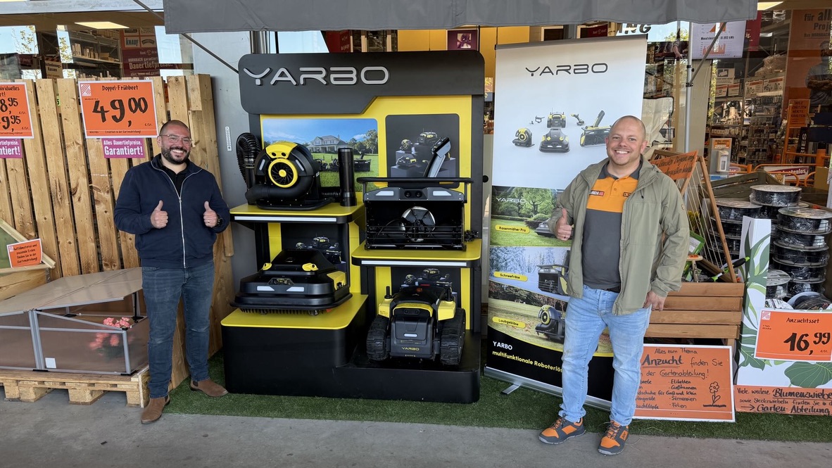 NGR Team mit Yarbo Produktpräsentation